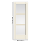 THERMATRU Full Lite 2'8" Or 3'0" X 6'8" Or 8'0" Smooth Star Fiberglass Exterior Prehung Door Flush Glazed SDL Wide Profile S5700 Or S85700