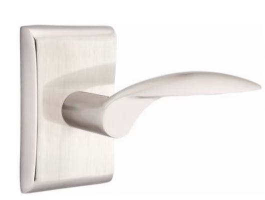 EMTEK Mercury Lever Modern, Disk, Square, Neos, Modern Rectangular, Or Urban Modern Rosette Door Lever Handle Passage, Privacy, Or Dummy Many Color Options