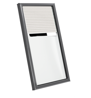 VELUX FCM 19½" Inside Curb Width Curb Mounted Fixed Skylight Step Flashing Optional White Shades Included 1943