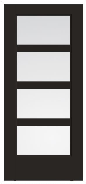 THERMATRU Full Lite 2'8" Or 3'0" X 6'8" Or 8'0" Smooth Star Fiberglass Exterior Prehung Door Flush Glazed SDL Wide Profile S5710 Or S85710