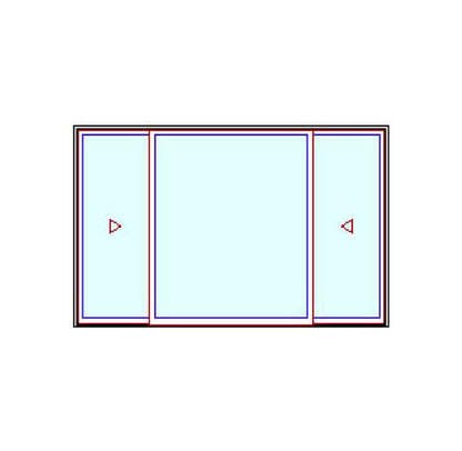 MARVIN Essential Triple Slider/Glider Fiberglass Exterior And Interior Low-E2 Argon Half Screen Optional CN8016, CN8020, CN8026, CN8030, CN8036, CN8040, CN8046, Or CN8050