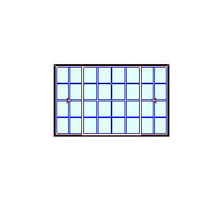 MARVIN Essential Triple Slider/Glider Fiberglass Exterior And Interior Low-E2 Argon Half Screen Optional CN8016, CN8020, CN8026, CN8030, CN8036, CN8040, CN8046, Or CN8050