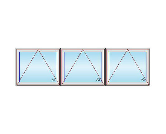 Triple Horizontal Awning – CM Windows and Doors