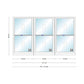 ANDERSEN Windows 400 Series Triple Double Hung Venting Window 101-1/8" Equal Sash Vinyl Exterior Wood Interior Low-E4 Dual Pane Glass Full Screen/Grilles/Tempered Optional TW28310-3, TW2842-3, TW2846-3, TW28410-3, Or TW2852-3