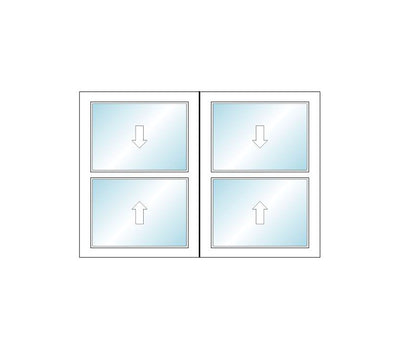 MI WINDOWS 1556 Twin Double Hung 55.125