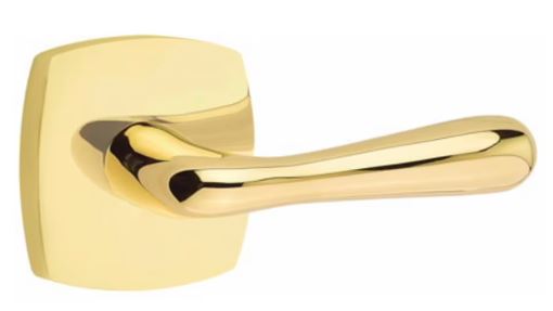 EMTEK Basel Lever Modern, Disk, Square, Neos, Modern Rectangular, Or Urban Modern Rosette Door Lever Handle Passage, Privacy, Or Dummy Many Color Options