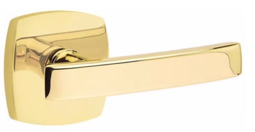 EMTEK Geneva Lever Modern, Disk, Square, Neos, Modern Rectangular, Or Urban Modern Rosette Door Lever Handle Passage, Privacy, Or Dummy Many Color Options