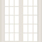 ANDERSEN FWG80611 400 Series 95-1/4" X 82-3/8" Frenchwood Sliding/Gliding Vinyl Exterior Wood Interior Dual Pane Low-E Tempered Argon Fill Glass 2 Panel Patio Door Grilles/Screen/Assembeled Options
