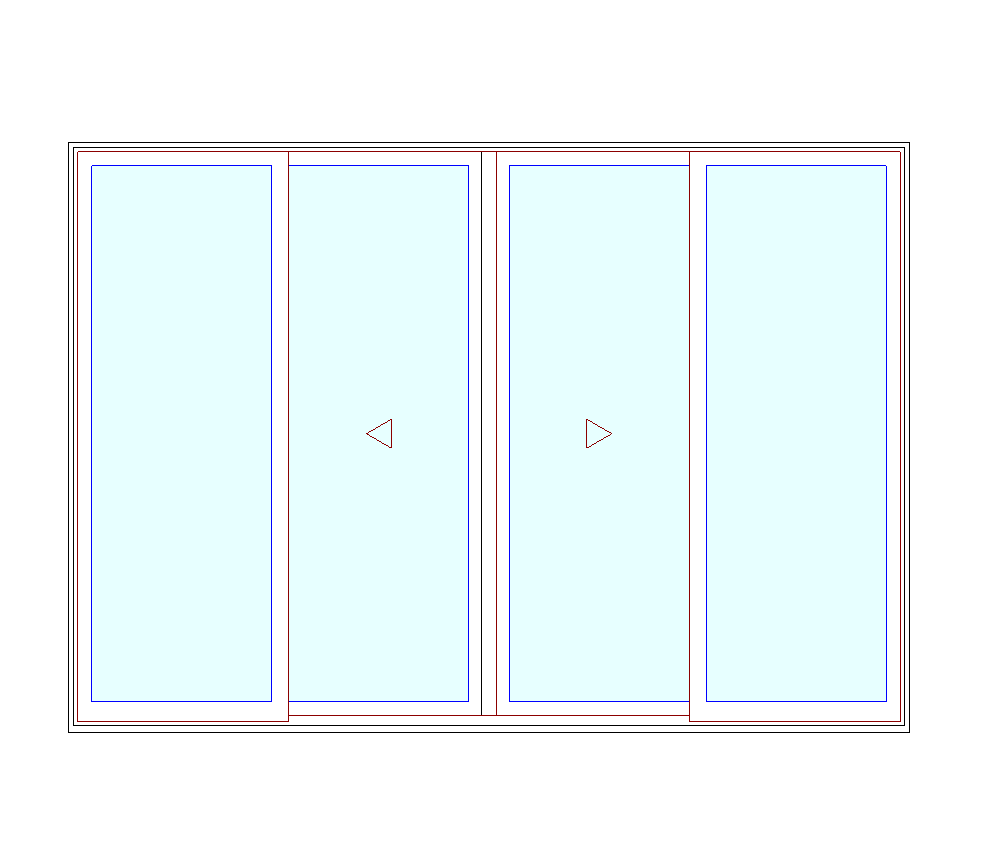 MARVIN Elevate CN 10068 4 Panel Sliding Patio Door OXXO 117" X 82" Ultrex Fiberglass Exterior Wood Interior Clear Tempered Glass Low-E2 With Argon Grilles/Screen Optional