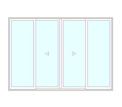 MARVIN Elevate CN 12065 4 Panel Sliding Patio Door OXXO 141
