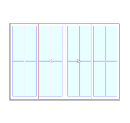 MARVIN Elevate 10'0" X 6'8" Wood Interior Ultrex Fiberglass Exterior Sliding Clear Tempered Low-E2 With Argon Glass 4 Panel Patio Door Grilles/Screen Options