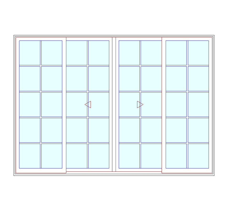 MARVIN Elevate CN 10068 4 Panel Sliding Patio Door OXXO 117" X 82" Ultrex Fiberglass Exterior Wood Interior Clear Tempered Glass Low-E2 With Argon Grilles/Screen Optional
