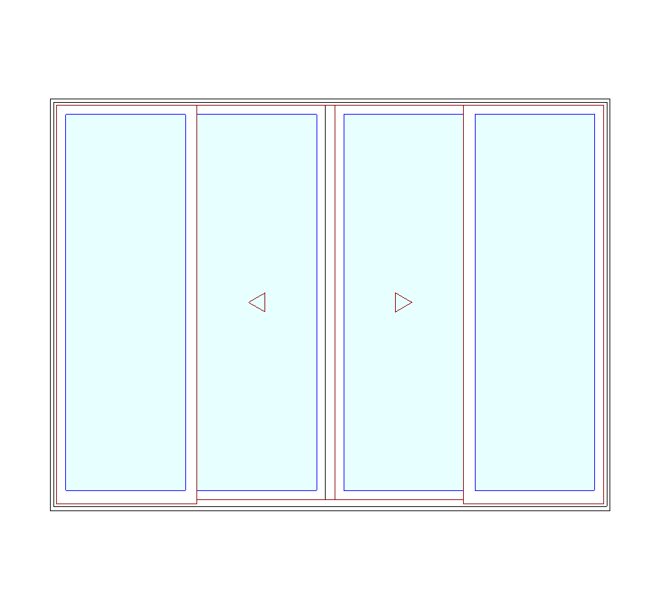 MARVIN Elevate CN 10070 4 Panel Sliding Patio Door OXXO 117" X 86" Ultrex Fiberglass Exterior Wood Interior Clear Tempered Glass Low-E2 With Argon Grilles/Screen Optional