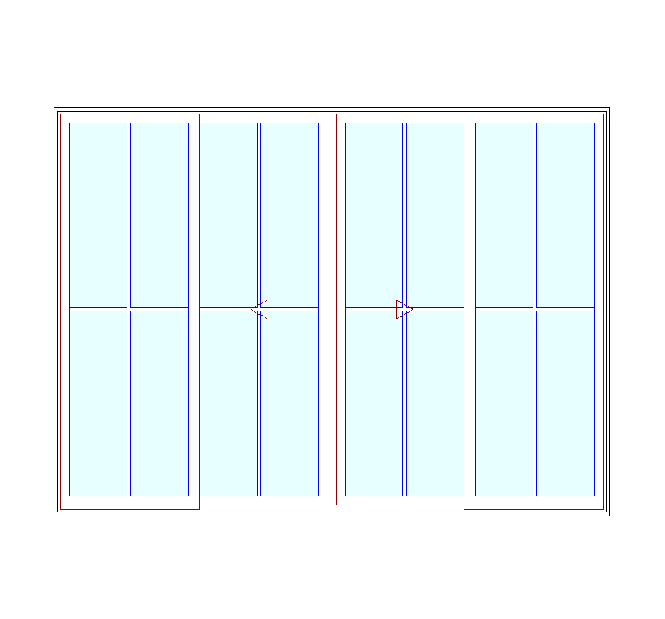 MARVIN Elevate CN 10070 4 Panel Sliding Patio Door OXXO 117" X 86" Ultrex Fiberglass Exterior Wood Interior Clear Tempered Glass Low-E2 With Argon Grilles/Screen Optional