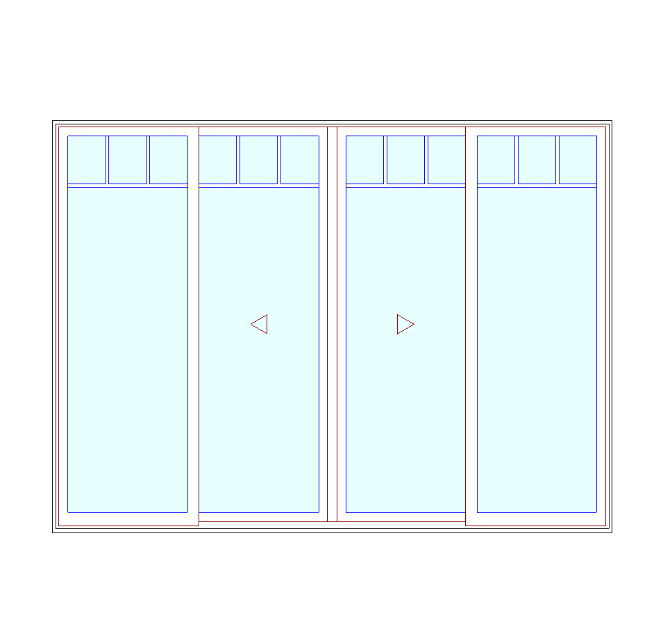 MARVIN Elevate CN 10070 4 Panel Sliding Patio Door OXXO 117" X 86" Ultrex Fiberglass Exterior Wood Interior Clear Tempered Glass Low-E2 With Argon Grilles/Screen Optional
