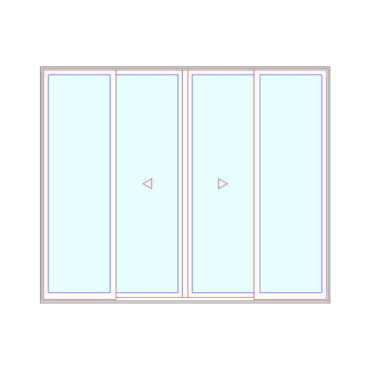 MARVIN Elevate 10'0" X 8'0" Wood Interior Ultrex Fiberglass Exterior Sliding Clear Tempered Low-E2 With Argon Glass 4 Panel Patio Door Grilles/Screen Options