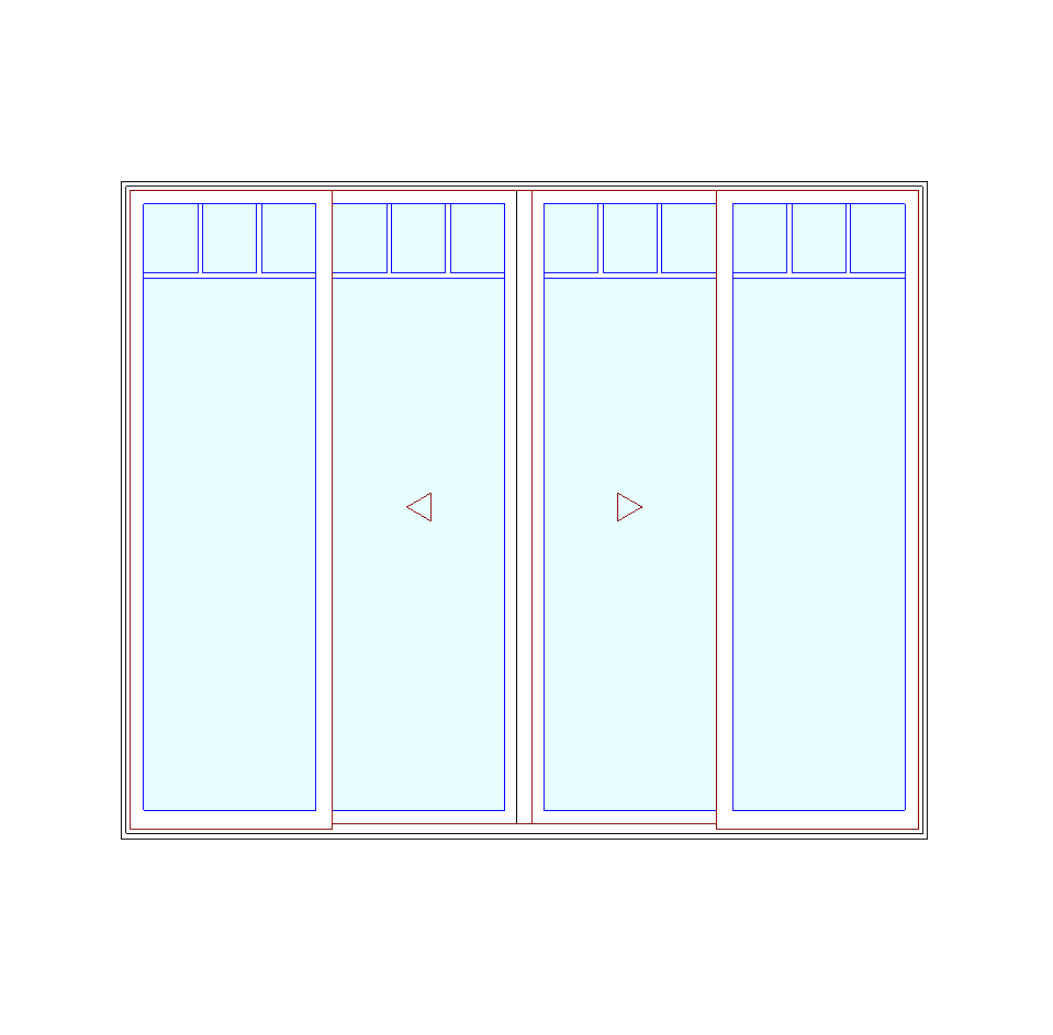 MARVIN Elevate CN 10080 4 Panel Sliding Patio Door OXXO 117" X 95.5" Ultrex Fiberglass Exterior Wood Interior Clear Tempered Glass Low-E2 With Argon Grilles/Screen Optional