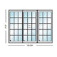 PELLA Lifestyle Series Contemporary 3 Panel OXO 108" X 81.5" Advanced Low-E Insulating Tempered Argon Fill Glass Assembled Sliding/Gliding Patio Door Grilles/Screen Options