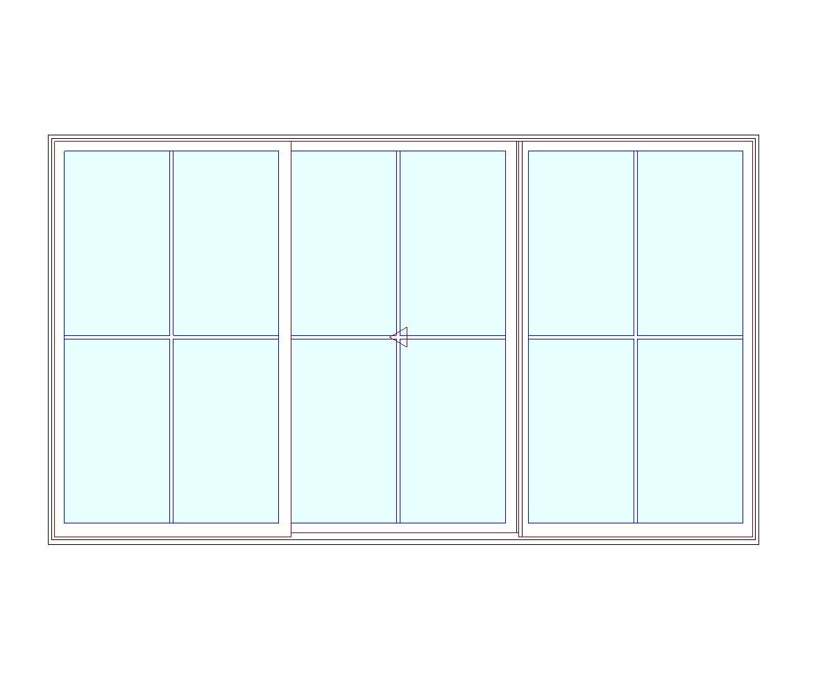 MARVIN Elevate CN 12068 3 Panel Sliding Patio Door 142.5" X 82" Ultrex Fiberglass Exterior Wood Interior Clear Tempered Glass Low-E2 With Argon Grilles/Screen Optional