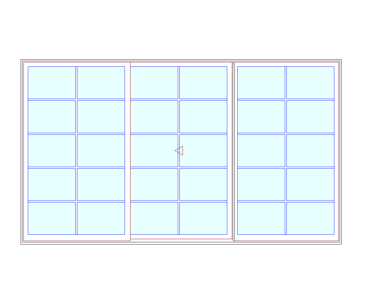 MARVIN Elevate CN 12068 3 Panel Sliding Patio Door 142.5" X 82" Ultrex Fiberglass Exterior Wood Interior Clear Tempered Glass Low-E2 With Argon Grilles/Screen Optional