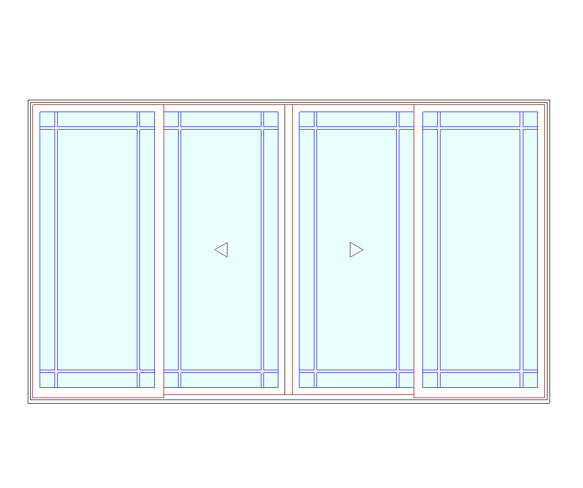 MARVIN Elevate CN 12068 4 Panel Sliding Patio Door OXXO 141" X 82" Ultrex Fiberglass Exterior Wood Interior Clear Tempered Glass Low-E2 With Argon Grilles/Screen Optional