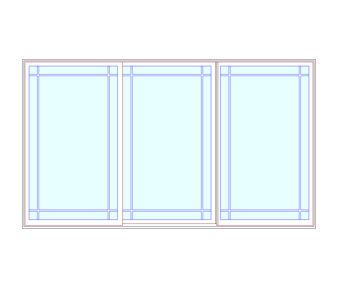 MARVIN Elevate CN 12068 3 Panel Sliding Patio Door 142.5" X 82" Ultrex Fiberglass Exterior Wood Interior Clear Tempered Glass Low-E2 With Argon Grilles/Screen Optional