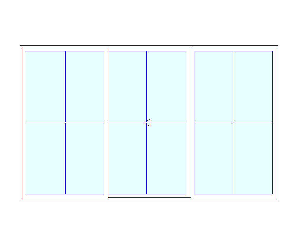 MARVIN Elevate CN 12070 3 Panel Sliding Patio Door 142.5" X 86" Ultrex Fiberglass Exterior Wood Interior Clear Tempered Glass Low-E2 With Argon Grilles/Screen Optional