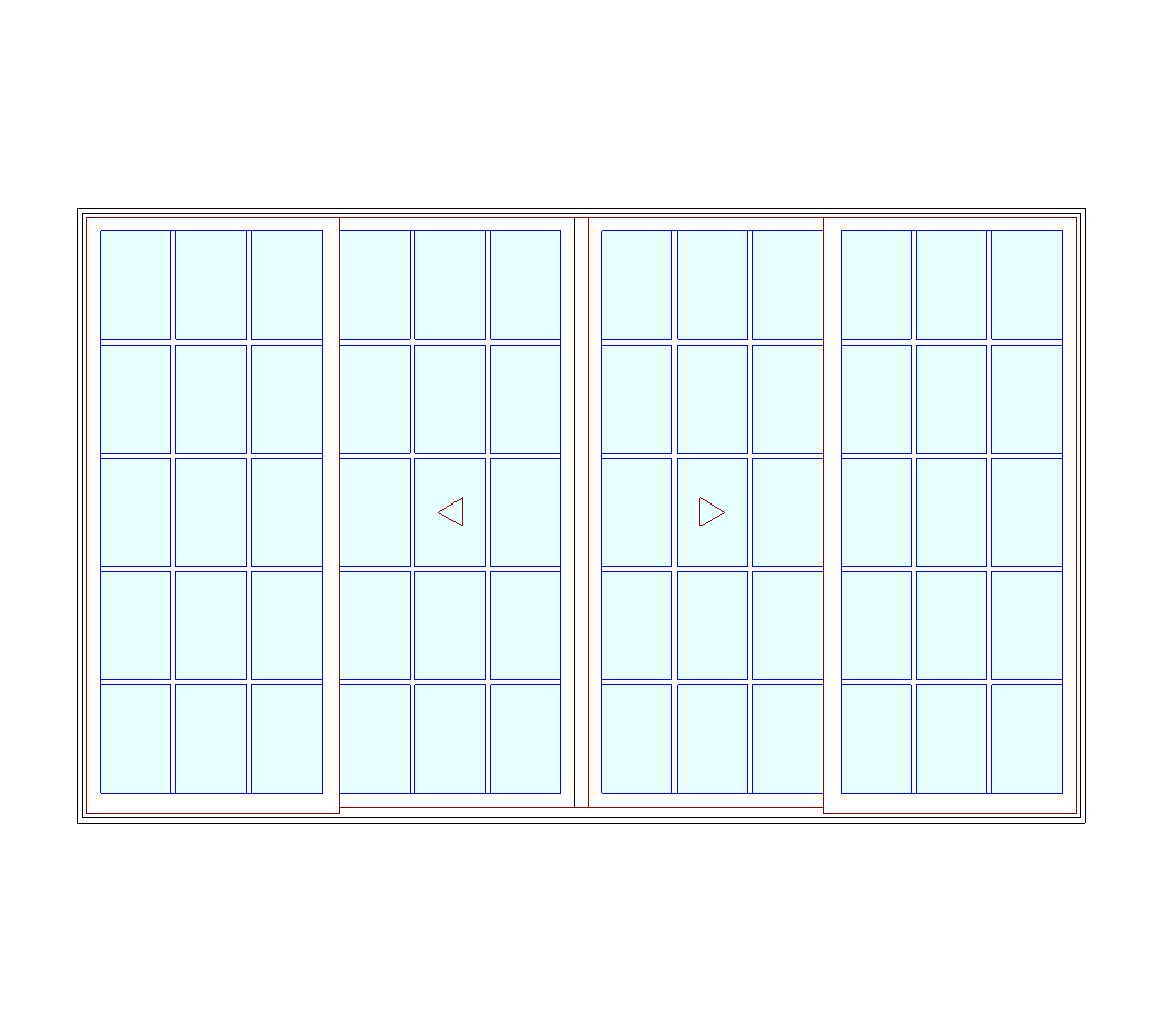 MARVIN Elevate CN 12070 4 Panel Sliding Patio Door OXXO 141" X 86" Ultrex Fiberglass Exterior Wood Interior Clear Tempered Glass Low-E2 With Argon Grilles/Screen Optional