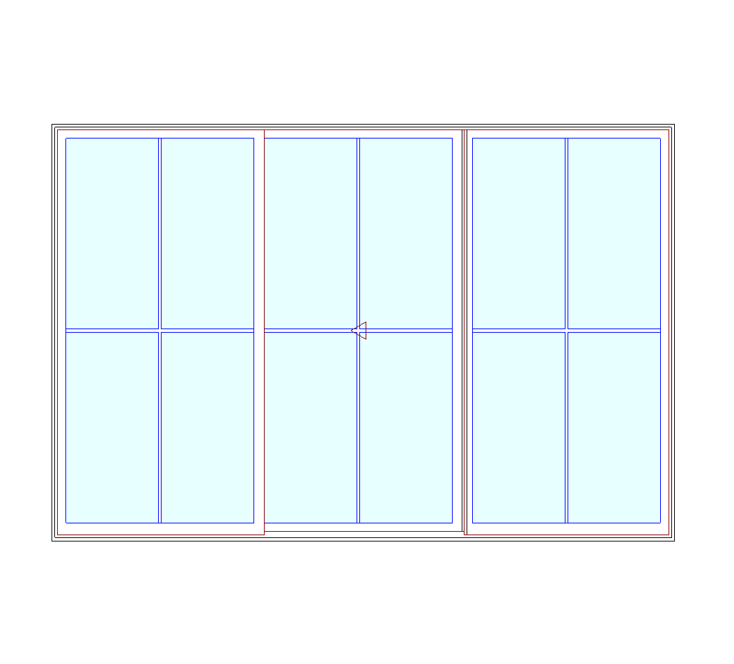 MARVIN Elevate CN 12080 3 Panel Sliding Patio Door 142.5" X 95.5" Ultrex Fiberglass Exterior Wood Interior Clear Tempered Glass Low-E2 With Argon Grilles/Screen Optional