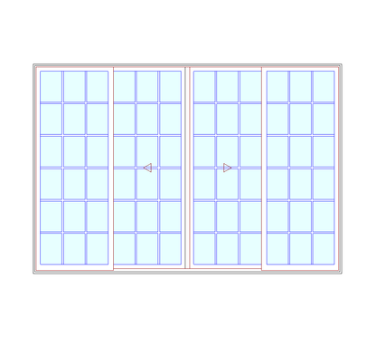 MARVIN Elevate 12'0" X 8'0" Wood Interior Ultrex Fiberglass Exterior Sliding Clear Tempered Low-E2 With Argon Glass 4 Panel Patio Door Grilles/Screen Options