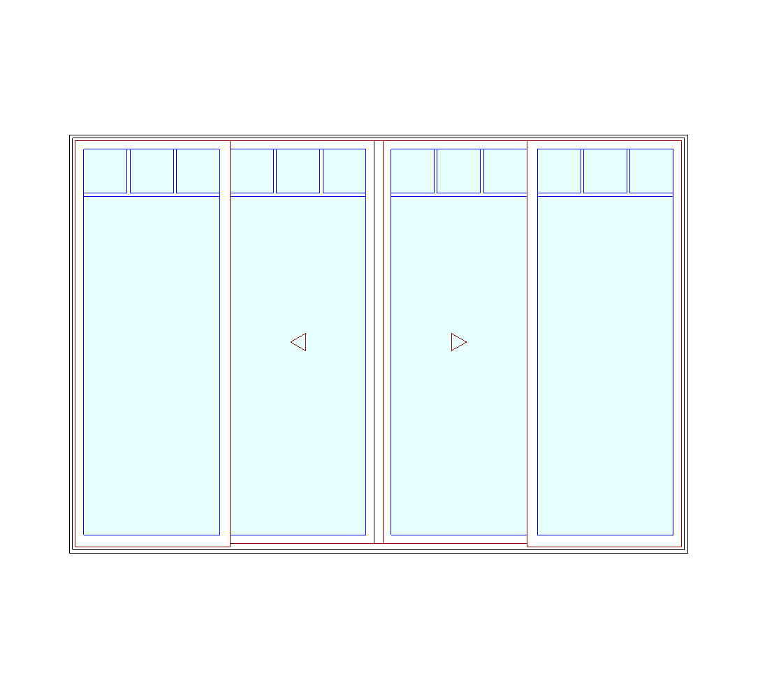 MARVIN Elevate CN 12080 4 Panel Sliding Patio Door OXXO 141" X 95.5" Ultrex Fiberglass Exterior Wood Interior Clear Tempered Glass Low-E2 With Argon Grilles/Screen Optional