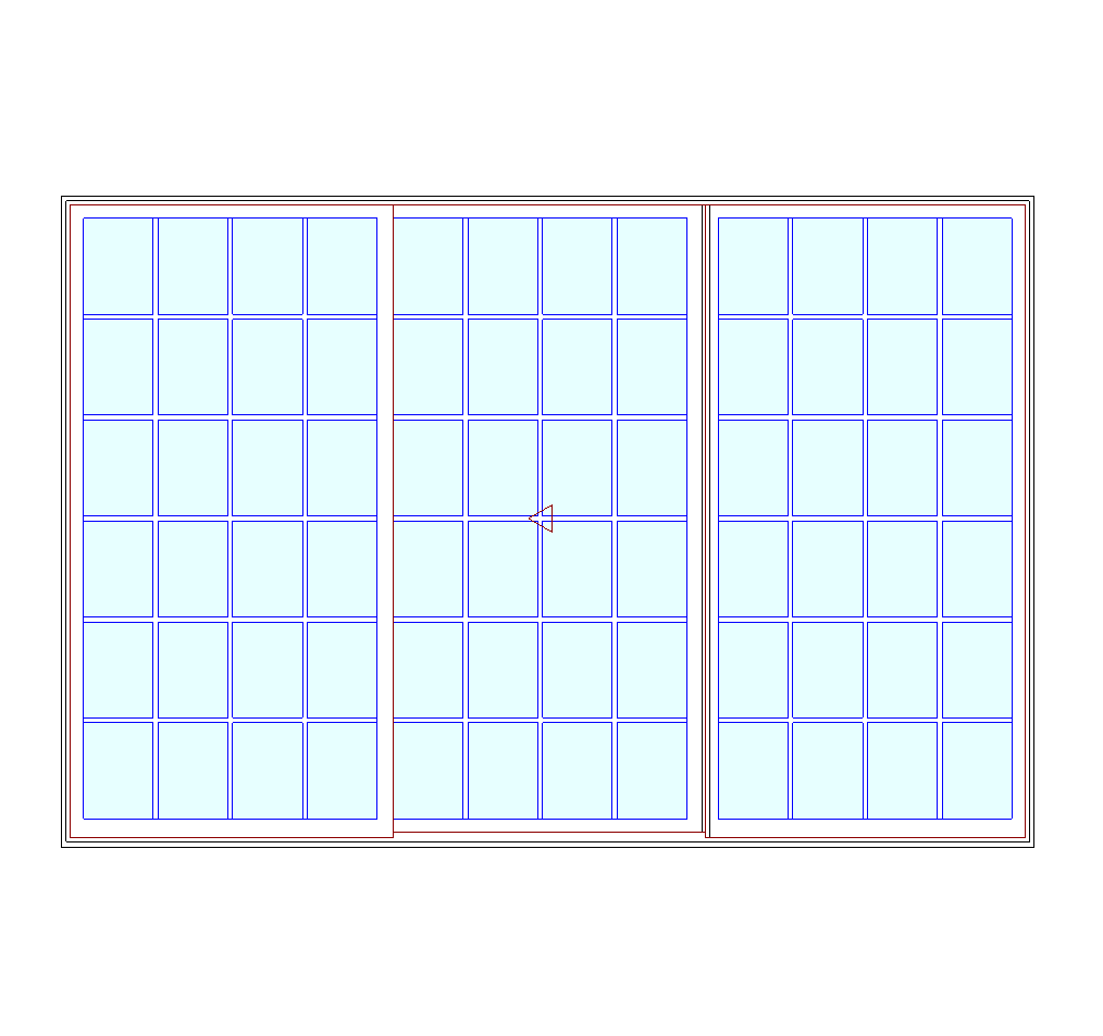 MARVIN Elevate CN 12080 3 Panel Sliding Patio Door 142.5" X 95.5" Ultrex Fiberglass Exterior Wood Interior Clear Tempered Glass Low-E2 With Argon Grilles/Screen Optional