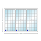 MI V3000 Series 12'0" X 8'0" Vinyl 3 Panel Multi-Slide White Sliding/Gliding HP Low-E Clear Dual Pane Tempered Glass Knocked Down Patio Door 1618 Grilles Options