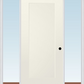 MMI 1 Panel Shaker 3'0" X 6'8" Fiberglass Smooth Exterior Prehung Door With 2 Direct Set Sidelights 10 SHK