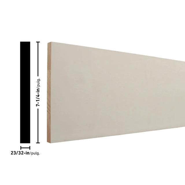1 X 8 8'-16' Primed Pine, Primed MDF, Poplar, Or Pine S4S Board Molding