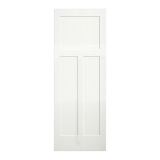 REEB 6'8 X 1-3/8 Or 1-3/4 1+2 Panel Primed Flat Shaker Sticking Interior Door PR8760