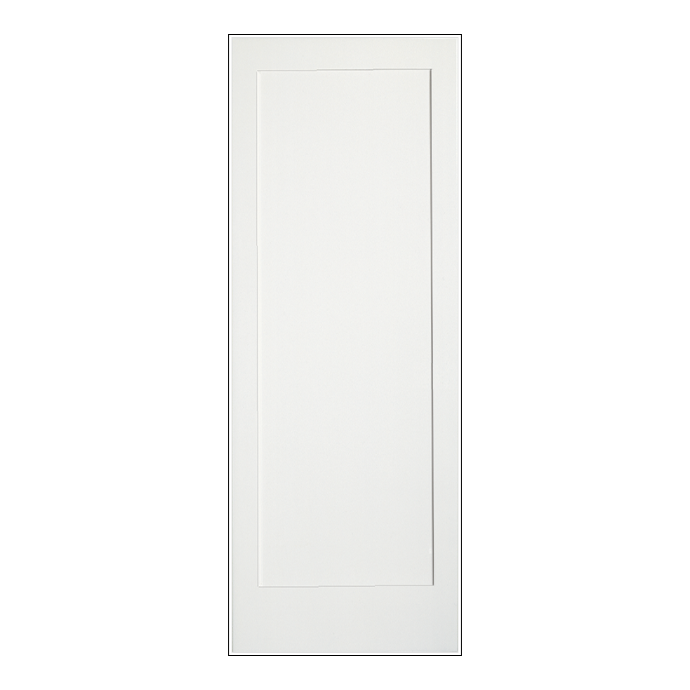REEB 6'8 X 1-3/8 Or 1-3/4 1 Panel Primed Flat Ovolo Sticking Interior Door PR8020