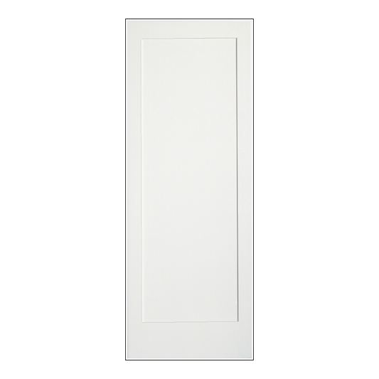 REEB 6'8 X 1-3/8 Or 1-3/4 1 Panel Primed Flat Ovolo Sticking Interior Door PR8020