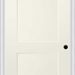 MMI 2 Panel Shaker 6'8" Fiberglass Smooth Exterior Prehung Door 20 SHK