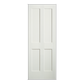 REEB 6'8 X 1-3/8 2 Long Panels Over 2 Short Panels Primed Flat Ovolo Sticking Interior Door PR8044