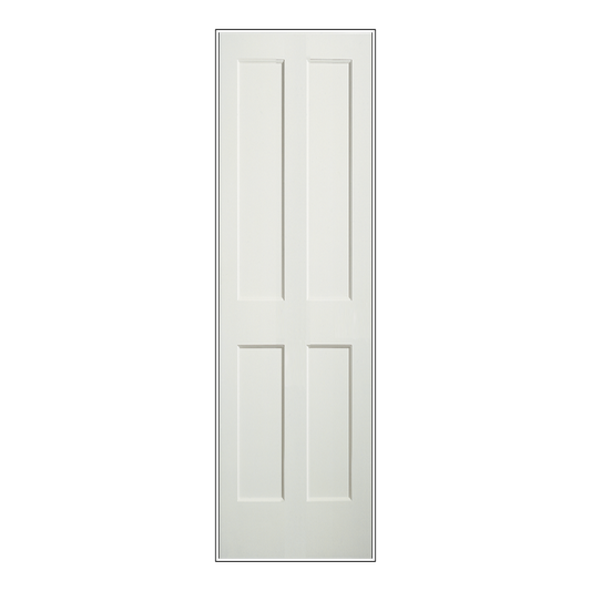 REEB 6'8 X 1-3/8 2 Long Panels Over 2 Short Panels Primed Flat Ovolo Sticking Interior Door PR8044