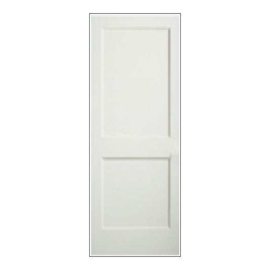 REEB 6'8 X 1-3/8 Or 1-3/4 2 Panel Primed Flat Shaker Sticking Interior Door PR8782