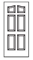 MILLENIUM Primed MDF Interior Door 306