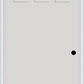 MMI 3 Lite Vertical 6'8" Fiberglass Smooth Clear Or Frosted Glass Exterior Prehung Door 842V3