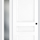 MMI 3 Panel 3'0" X 6'8" Fiberglass Smooth Exterior Prehung Door With 1 Full Lite Clear Or Privacy/Textured Glass Sidelight 31
