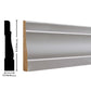 444 (Similar To WM444) 16' Primed Pine Fat Edge Casing Molding