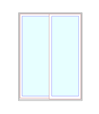 MARVIN Elevate 5'0" X 6'8" Wood Interior Ultrex Fiberglass Exterior Sliding Clear Tempered Low-E2 With Argon Glass 2 Panel Patio Door Grilles/Screen Options