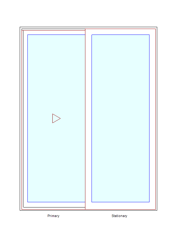 MARVIN Essential 5'0" X 6'8" Frame Size: 59½" X 79½" Ultrex Fiberglass Interior And Exterior Sliding/Gliding Clear Tempered Low-E2 With Argon Glass 2 Panel Patio Door Grilles/Screen Options CN 5068