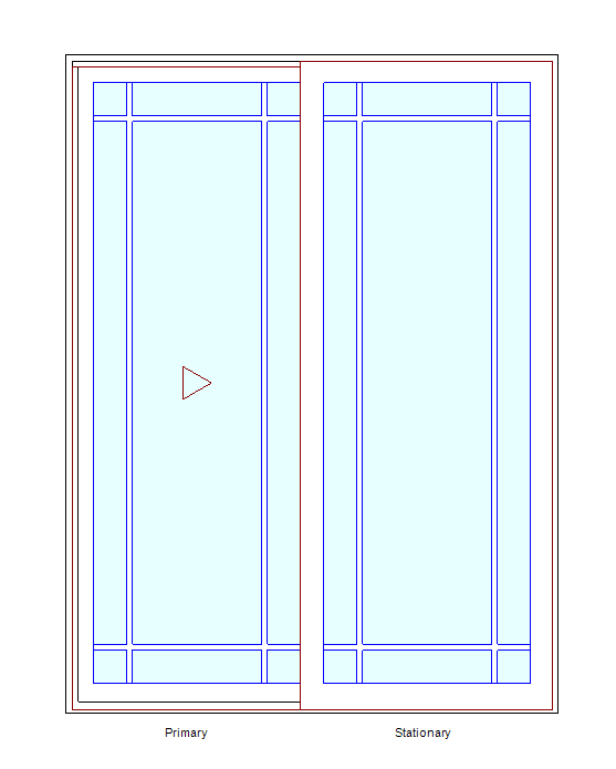 MARVIN Essential 5'0" X 6'8" Frame Size: 59½" X 79½" Ultrex Fiberglass Interior And Exterior Sliding/Gliding Clear Tempered Low-E2 With Argon Glass 2 Panel Patio Door Grilles/Screen Options CN 5068