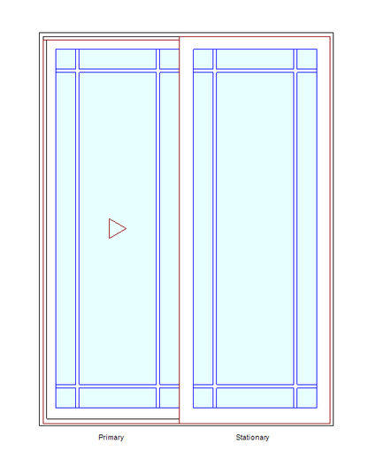 MARVIN Essential 5'0" X 6'10" Frame Size: 59½" X 81½" Ultrex Fiberglass Interior And Exterior Sliding/Gliding Clear Tempered Low-E2 With Argon Glass 2 Panel Patio Door Grilles/Screen Options CN 51068